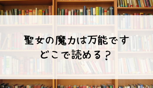 聖女の魔力は万能ですはどこで読める？おすすめのプラットフォームと理由を説明！