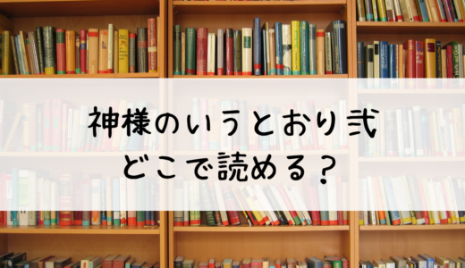 神様のいうとおり弐はどこで読める？おすすめはこちら！