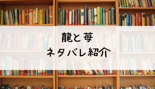 『龍と苺』のネタバレ紹介：どこで読めるのかも解説