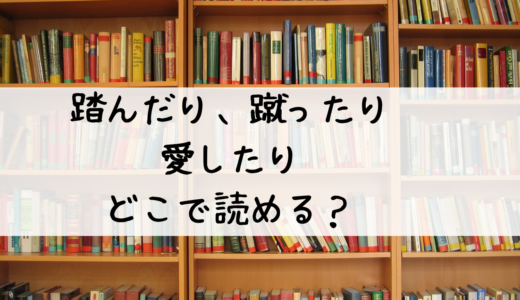 漫画『踏んだり、蹴ったり、愛したり』はどこで読める？おすすめはこちら！